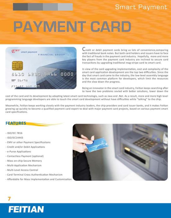 Payment Card Brochure