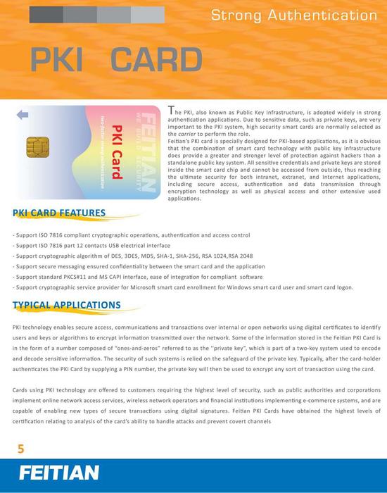 PKI Card Brochure